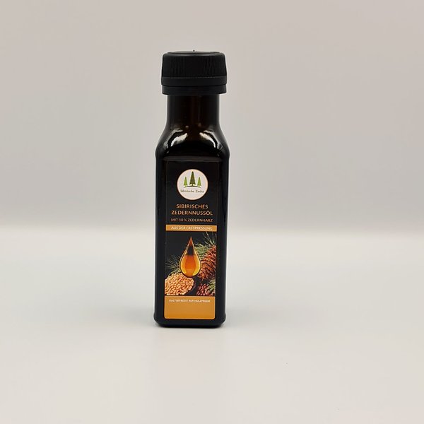 Sibirisches Zedernussöl mit 10% Zedernharz 100 ml (frisches Öl)